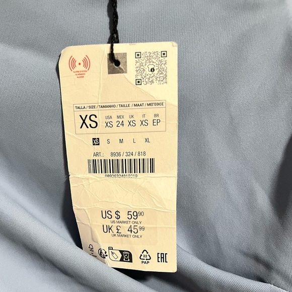 ZARA NWT 2024 COLLECTION Draped Bustier Top SIZE XS - Picture 13 of 16